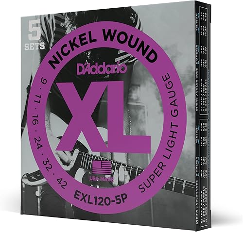 Miniatura 23 de D'Addario XL EXL110-3D - Cuerdas de níquel para guitarra eléctrica de 6 cuerdas, entonación perfecta, sensación consistente, durabilidad fiable