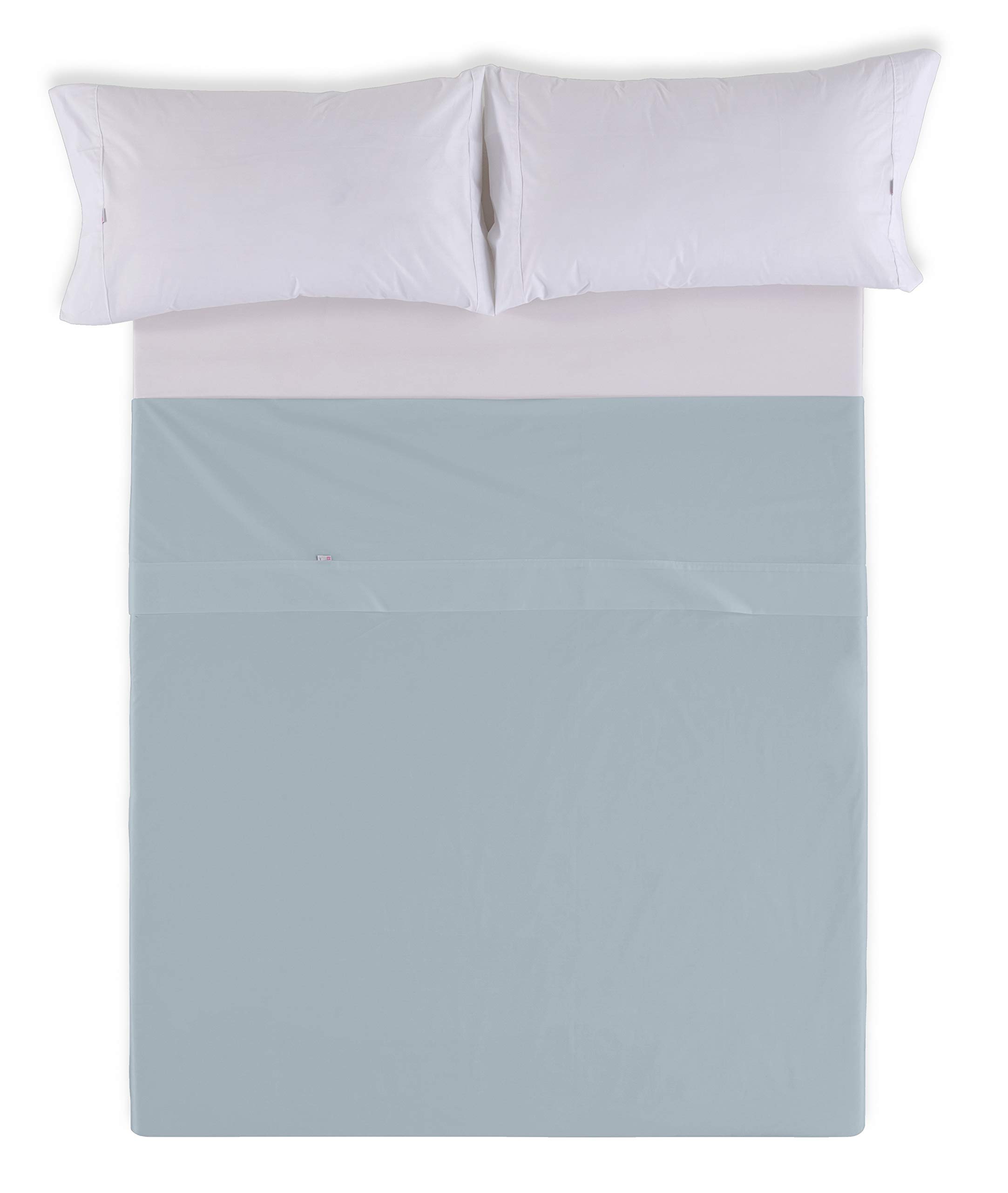 Parure de lit en coton bio 200 fils gris cendre pour lit 105