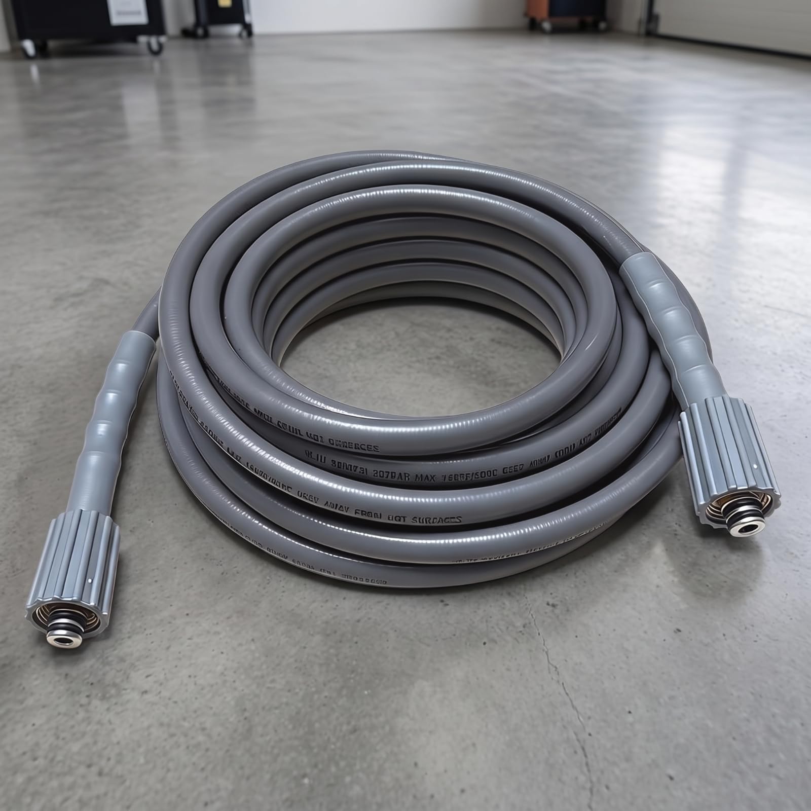 Tubo Flessibile con Raccordi Alta Pressione Tubo Idropulitrice con Attacco 14mm Universale per Autolavaggio, 100Ft