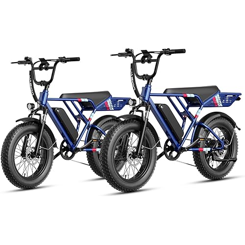 Jasion RetroVolt Electric Bike for Adults, 1500W/2000W Peak - 30/38MPH Electric Dirt Bike, 48V-52V, 13AH/20AH Battery, 65/90Miles Max Range Electric Motorcycle, 20'' X 4'' Fat Tire All-Terrain E-Bike