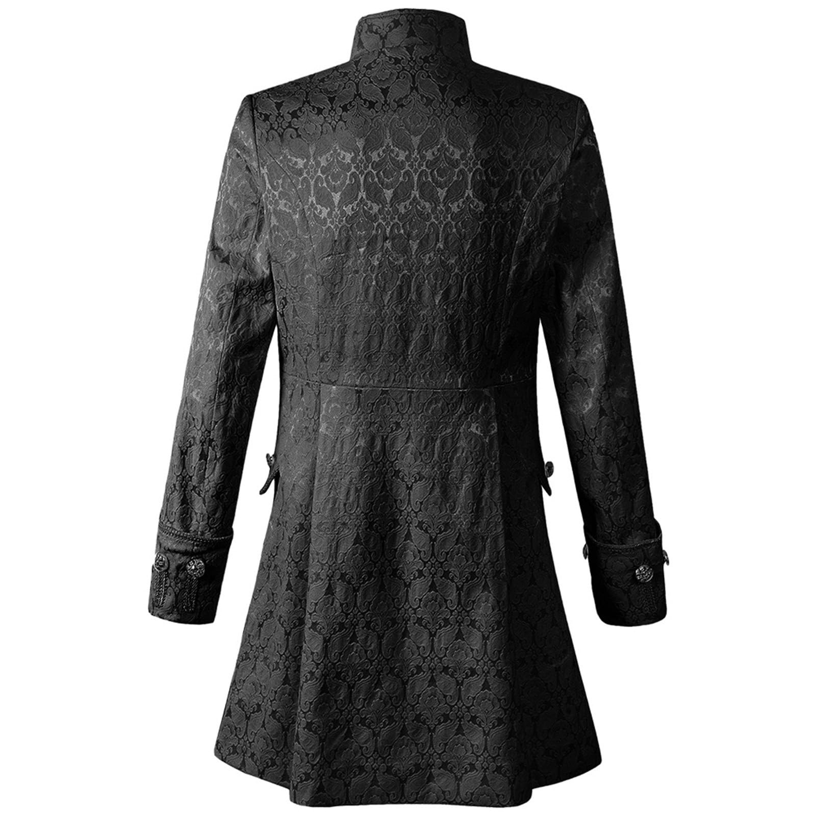 Veste Steampunk Victorien Homme Manteau Costume en Queue De Pie Longue Steampunk Uniforme Cosplay Tailcoat pour Hommes Costume Party Outwear Partie Vêtements Halloween Costume Médiéval Adulte