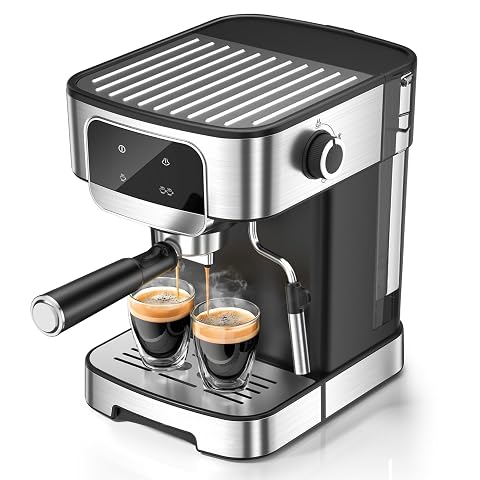 Espresso Machine 20 Bar Professional Espresso Maker With Auto Milk Frother Home Compact Espresso Coffee Machine With Led
