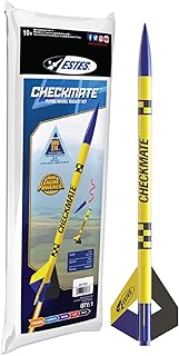 Estes 7276 Checkmate Rocket-Building Kit, Advanced Two-Stage Flying-Rocket-Model Kit for Ages 10+