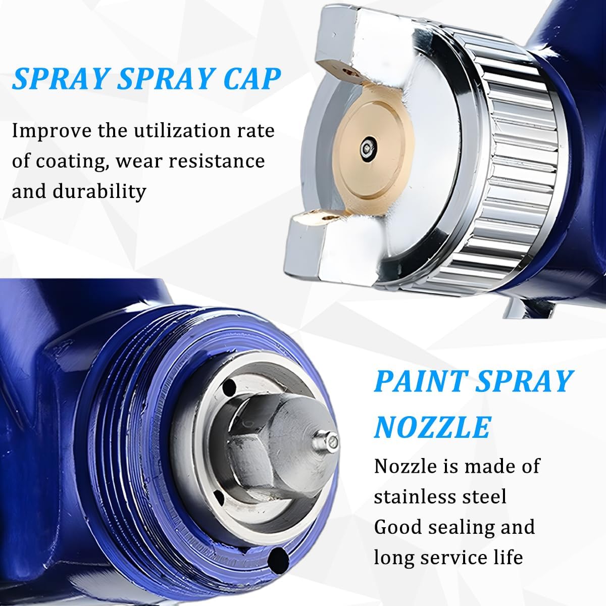 Osilly Car Touch Up Spray Gun with 1 mm Nozzle, Vehicle Spraying Gravity Feed Paint Sprayer Include 125ml Capacity Cup, Auto Air Spray Paint Gun, Universal for Motorhome Automobile Truck (Green)