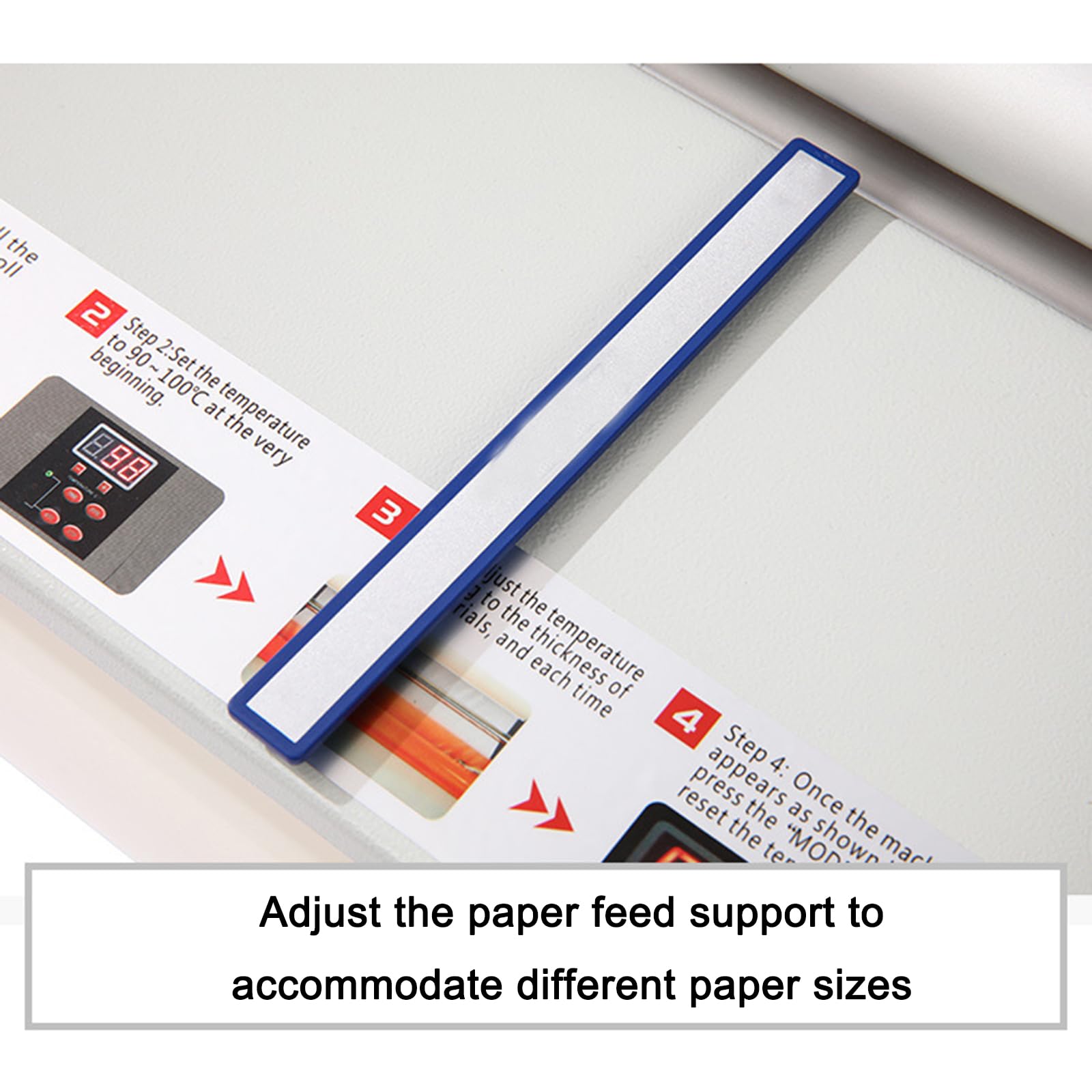 13-calowy laminator na gorąco i na zimno, jednostronna, dwustronna maszyna do laminowania, z 4 rolkami, maksymalna temperatura 150 ℃, do dokumentów, zdjęć, kart