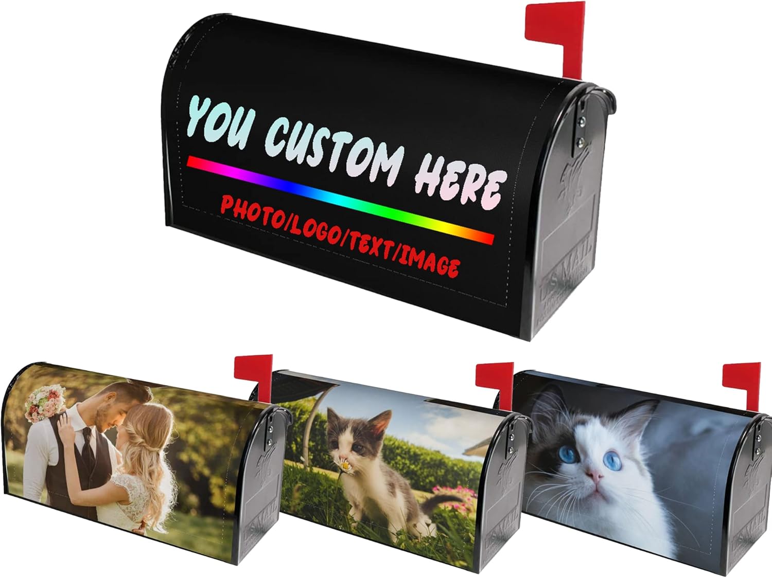 Custom Mailbox Covers DoubleSided Printing Personalized Post Letter Box Covers Add