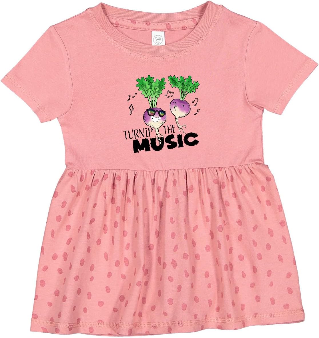 inktastic Turnip The Music Partying Vegetables Infant Dress