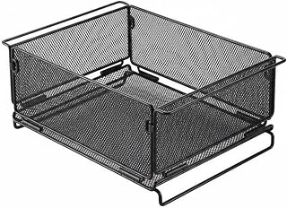 Baoblaze Folding Storage Container Camping Storage Box Folding Camp Organizer Storage Bin Camp Tote Stackable Basket With Iron Frame Suitable for camping, Foldable Open Mesh Box