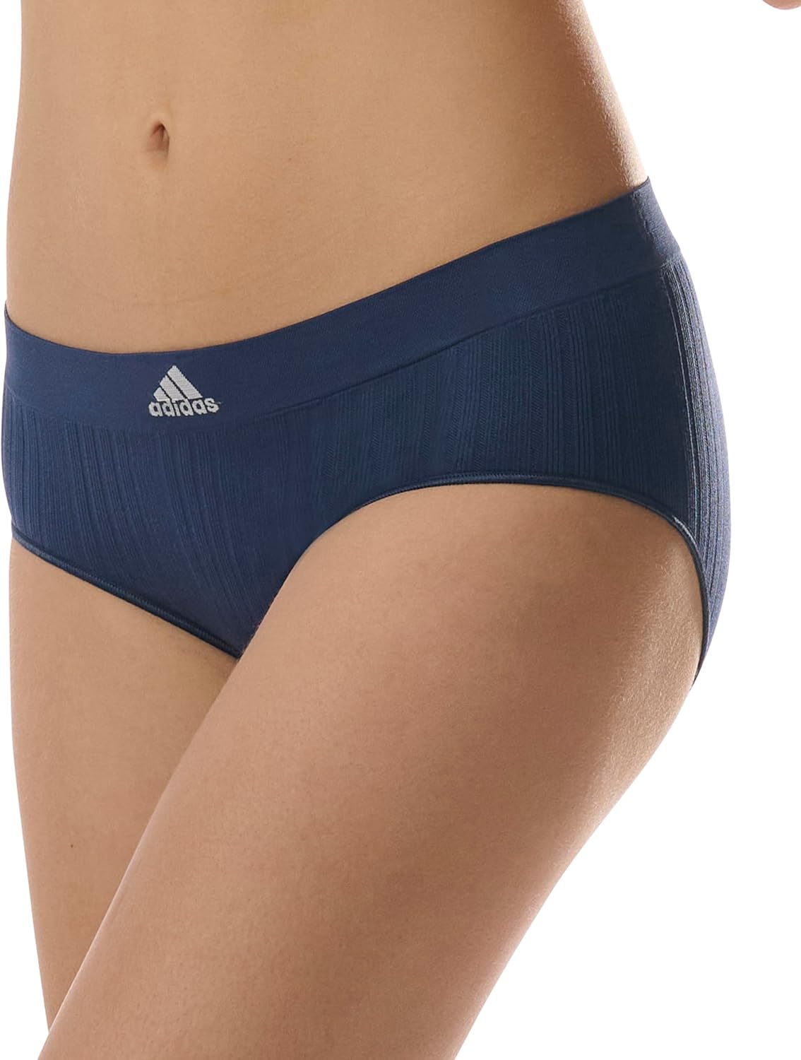 adidas womens Seamless Brief Panties 3-pack