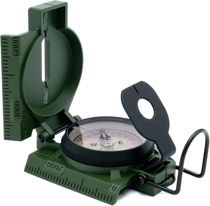 Model 94 Advanced Lensatic Compass, Military Grade, Phosphorescent, Aluminum Body, Made in USA