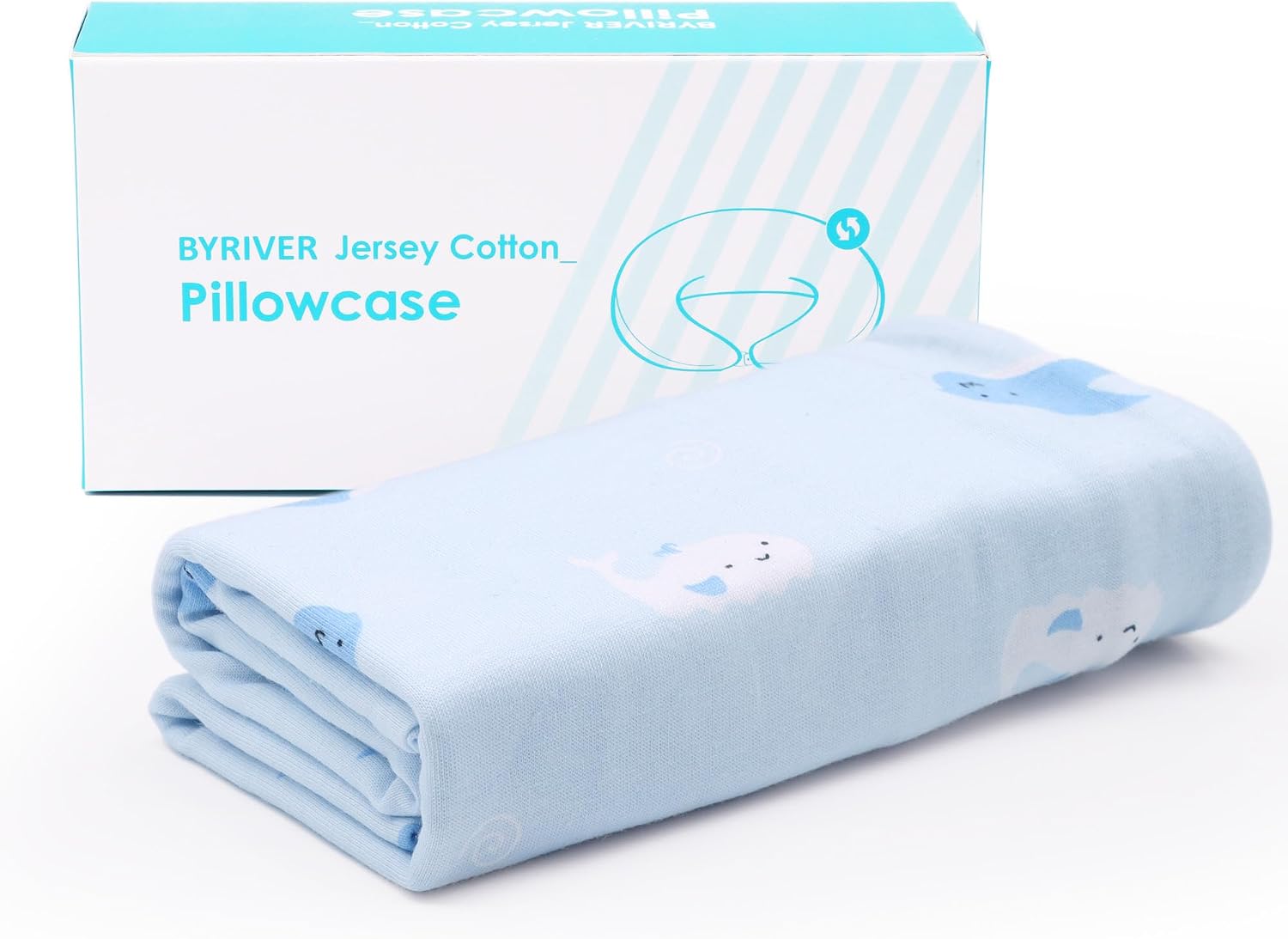 Replacement Pillowcase for BYRIVER Body Pilloe (Baby Shark)