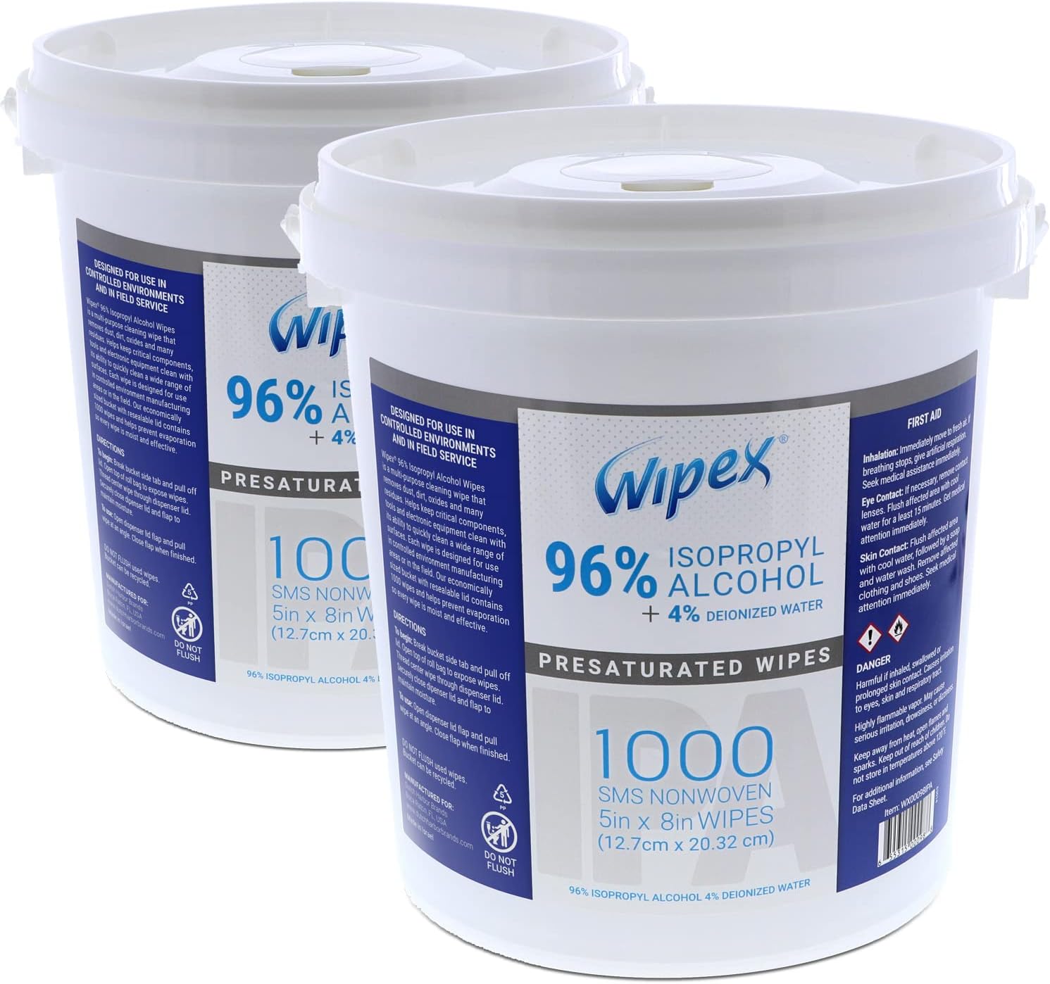 Wipex 96 Isopropyl Alcohol Wipes Electronic Wipes