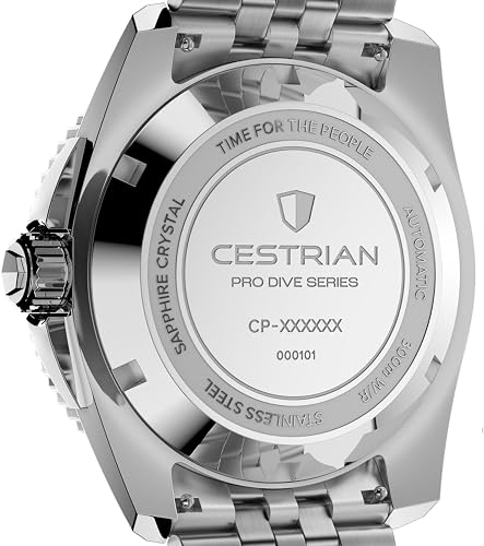 Cestrian Pro Dive 42mm Automatic Men’s Watch – Orange Dial, 316L Stainless Steel Case & Bracelet, 300m Water Resistant - 5