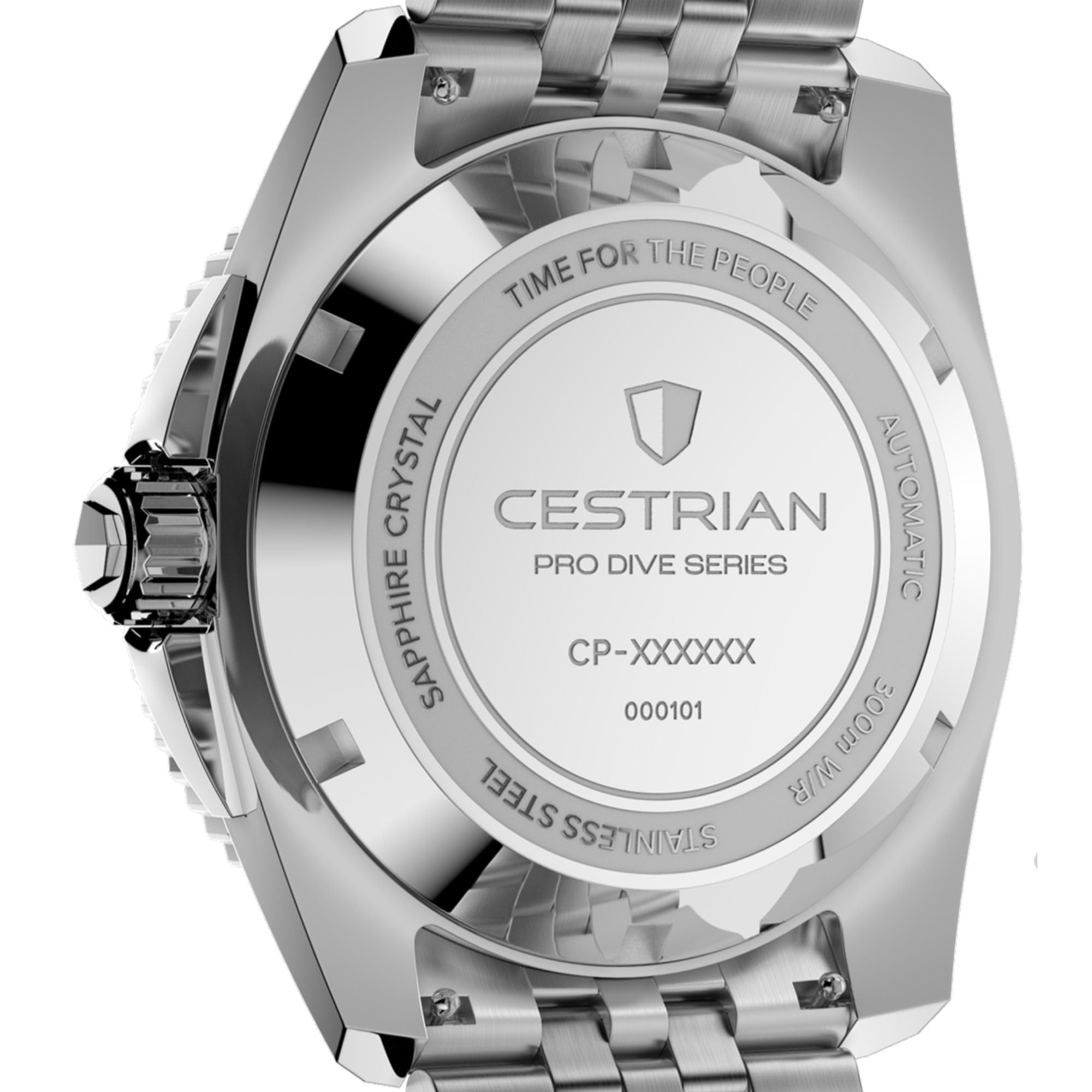 Cestrian Pro Dive - Reloj automático para Hombre de 42 mm, Caja y Pulsera de Acero Inoxidable 316L, Resistente al Agua hasta 300 m