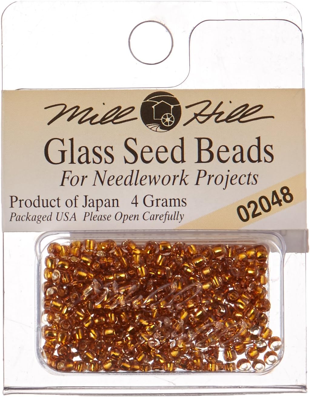 Mill Hill Glass Seed Beads, Golden Olive