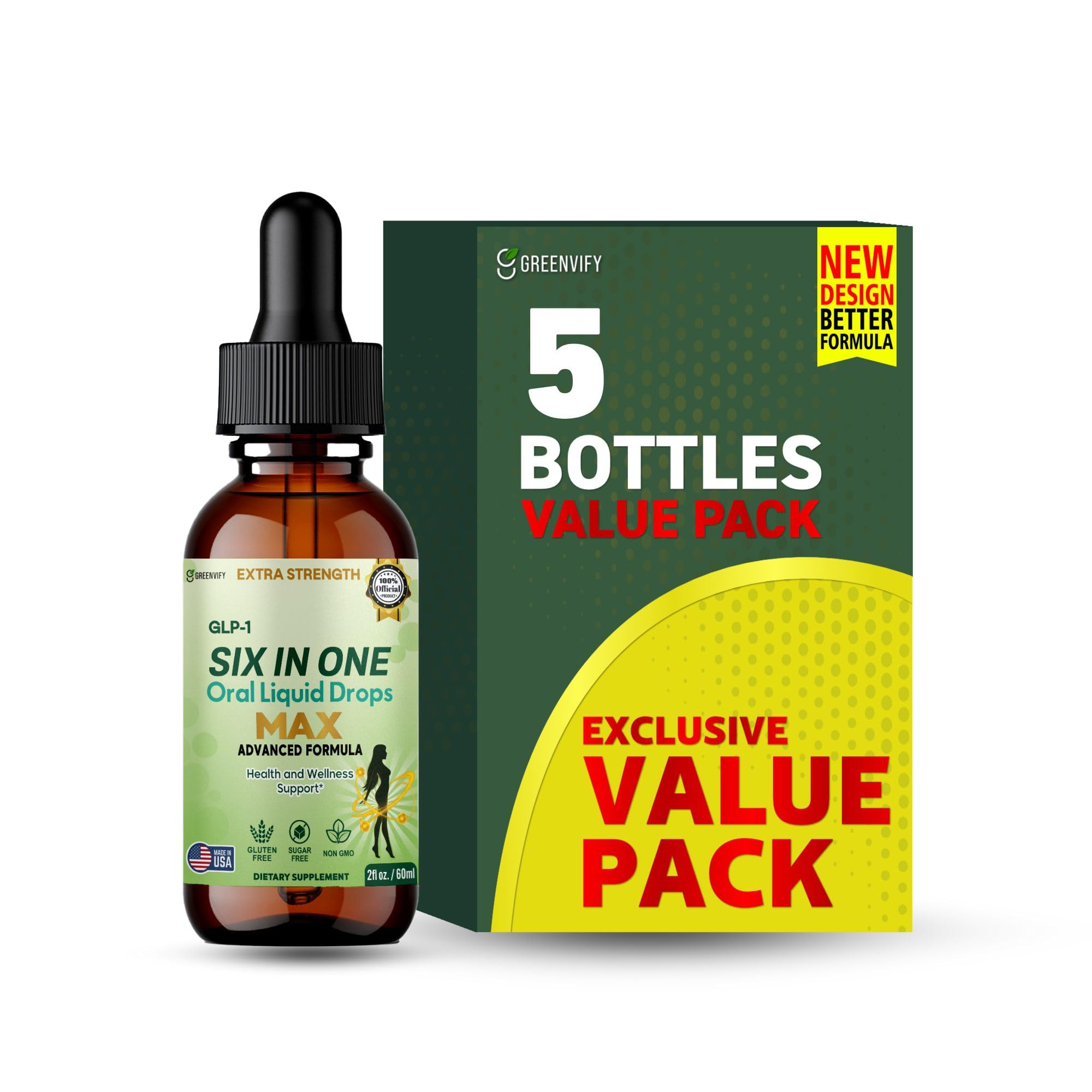 Six in One Oral Liquid Drops Max, Extra Strength, Advanced Formula, 60 Servings, 2 fl oz (1) — Amazon image 9