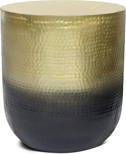 Miniatura 16 de SIMPLIHOME Nova Boho - Mesa auxiliar de metal de 19 pulgadas de ancho en color plateado degradado, totalmente montada, para sala de estar y Plateado