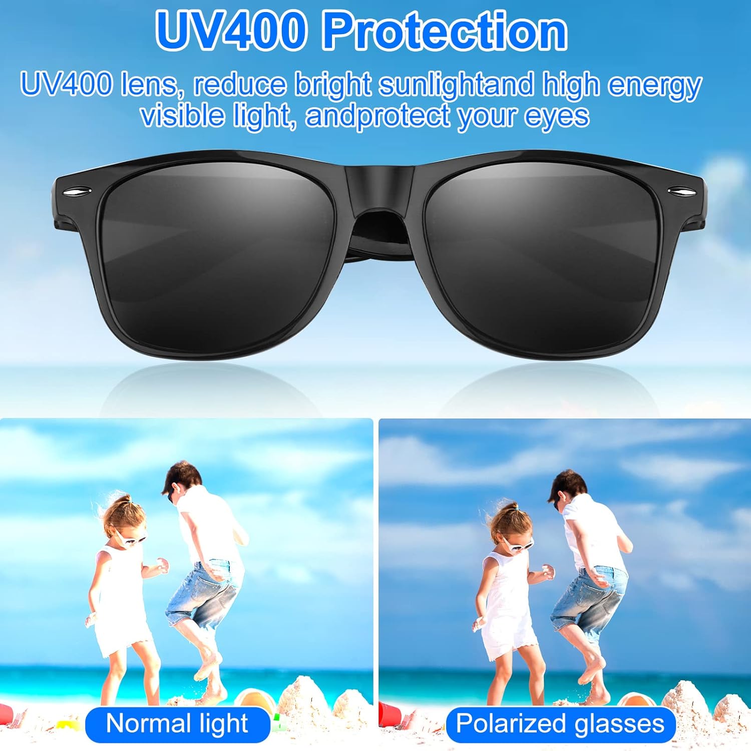 MIAHART 48 Pack Kids Party Sunglasses Bulk for Summer Party Favors Boys and Girls Birthday Party Goody Bag Fillers