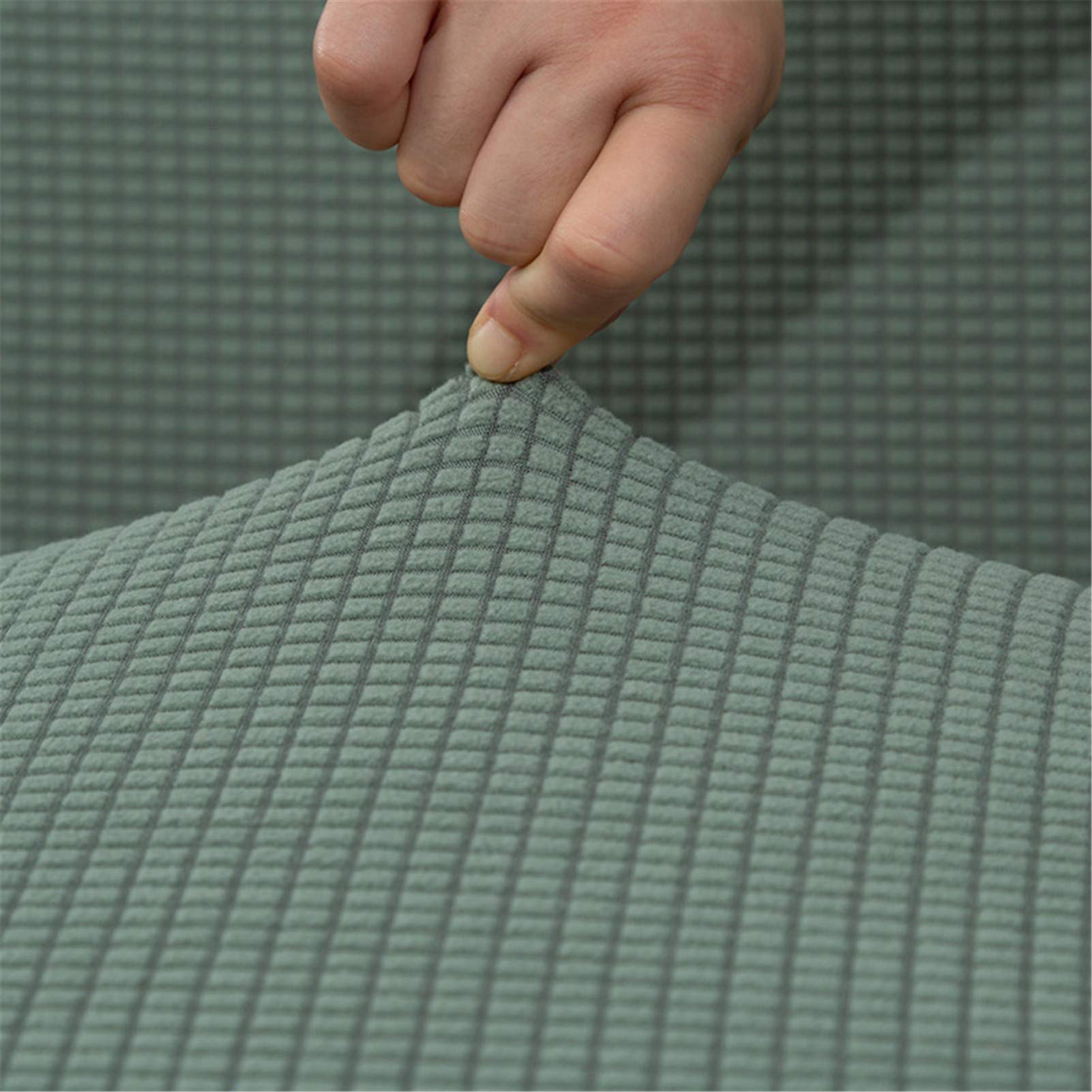 BEDSETS Water Repellent Sofa Covers 3 Seater High Stretch 1 Piece Couch Cover for Dogs Universal Sofa Slipcover Non Slip Furniture Protector Jacquard Spandex Fabric (1,1 seater 90-140cm)