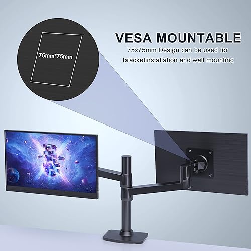 Miniatura 5 de ZSCMALLS Monitor portátil de 17.3 pulgadas 144Hz 1080P FHD Monitor de juegos USB-C HDMI Pantalla de computadora HDR IPS Extensor de pantalla para