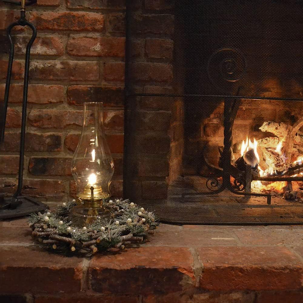 Oil Lamp:Large Clear Glass Chamber Oil Lamps Warm Home Mood Lighting Classic Emergency Glass Kerosene Lamps Kerosene Lamp for Indoor Lanterns Lighting Lights