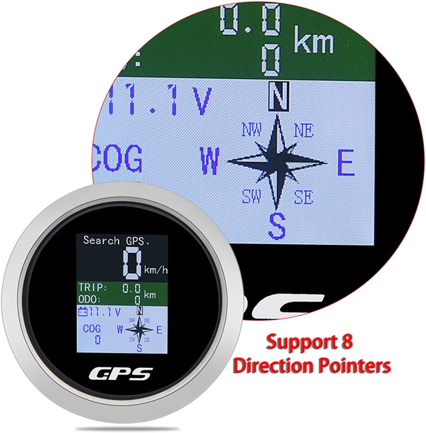 現品限り一斉値下げ のgpsスピードメーターとgpsアンテナフィット感のためのボート車オートバイヨットオドメーター トリップodo Cog電圧計9 32vアクセサリーセット ゲージ Color Ws Rachelbaptista Com Br