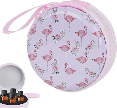 Essential Oil Storage Case with 7 Slots, Portable Bottle Organizer Box with Removable EVA Insert, Compact Hard Shell Travel Carrying Case