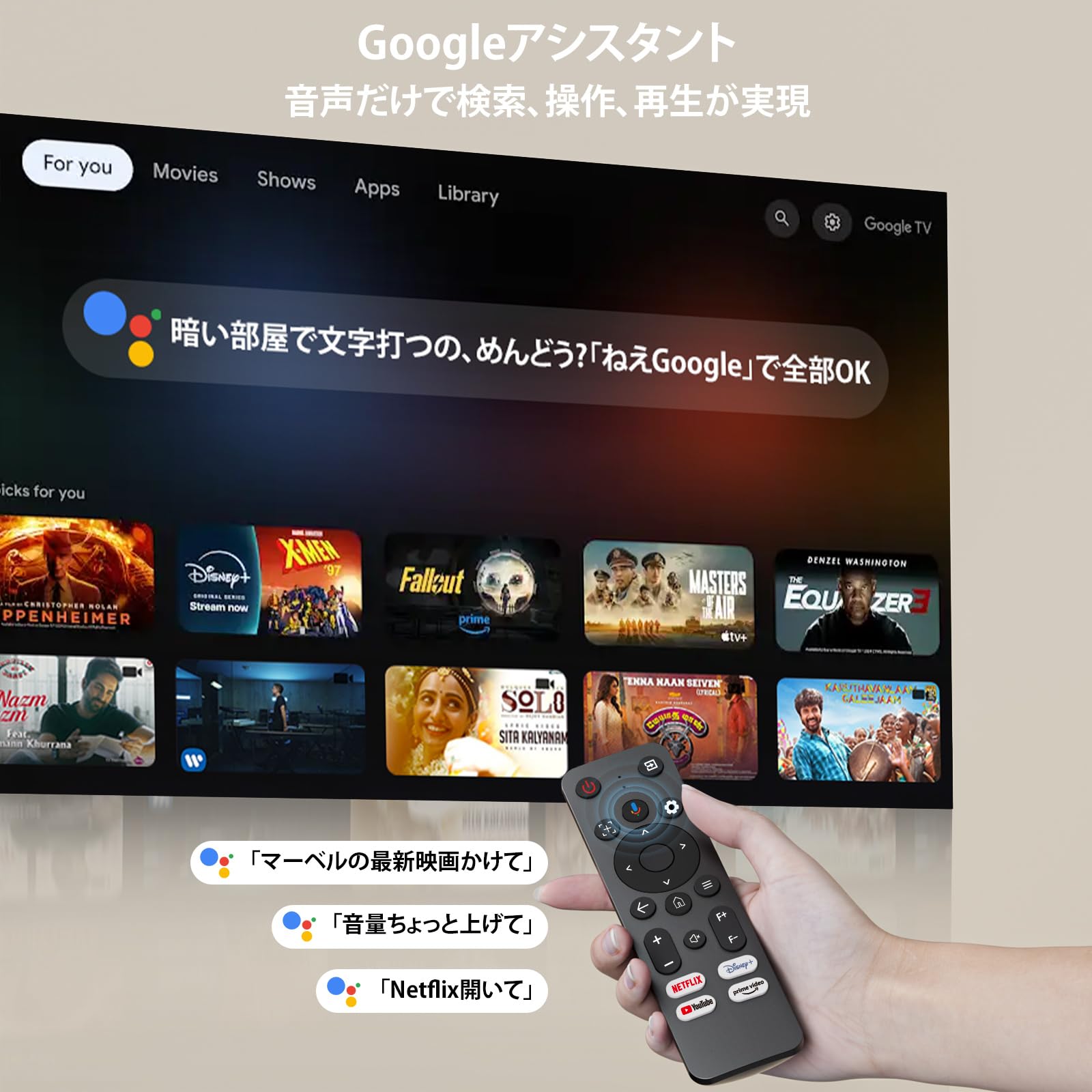 Amazon.co.jp: Sovboi プロジェクター 家庭用 Google TV搭載 1500明る