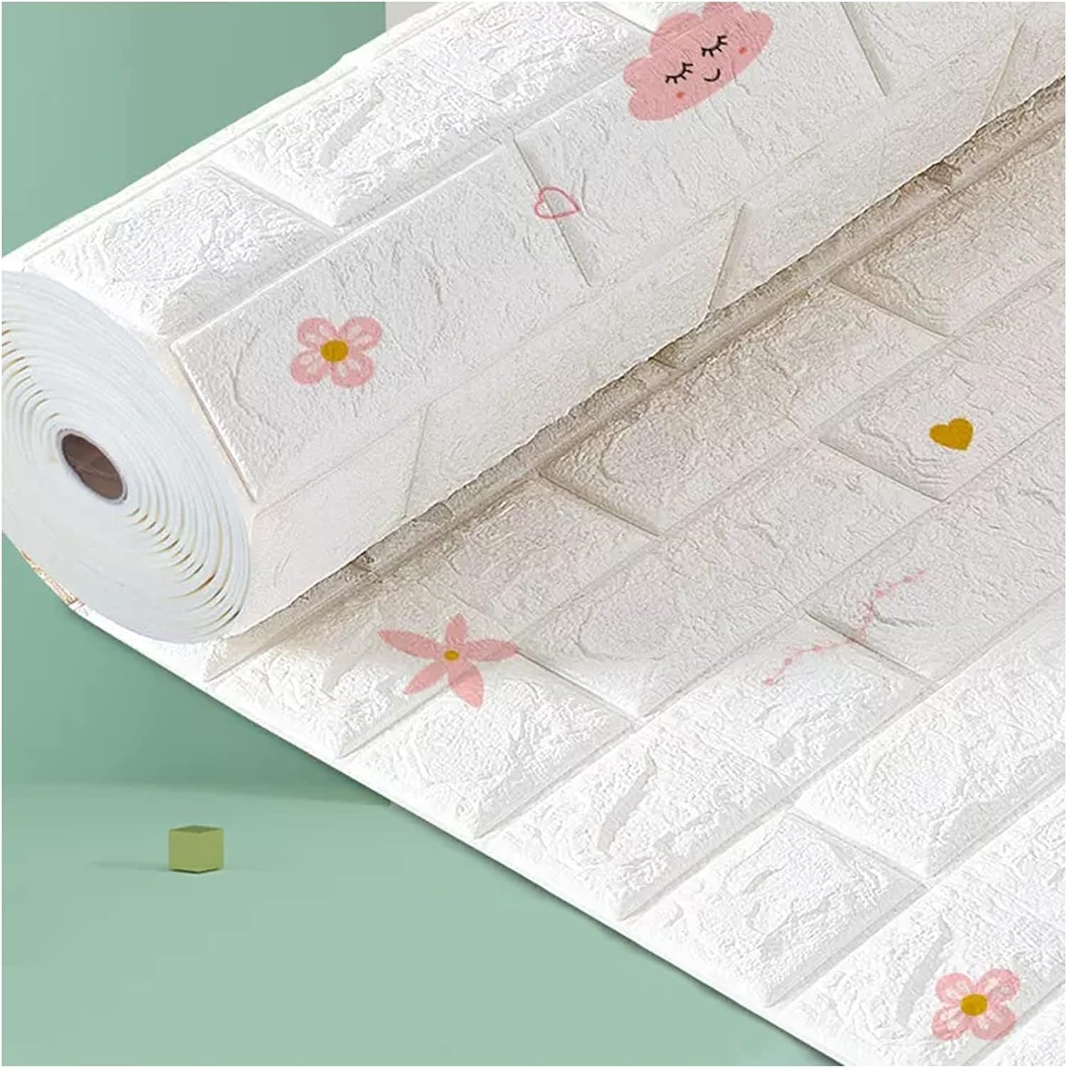 Wall Stickers Cartoon Thickened Wall Sticker Anti-Collision Self-Adhesive Wallpaper, Decorative Wallpaper for Children's Bedroom, Waterproof and Durable (Size : 0.7x5m)