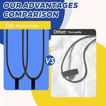 Replacement Wakeboard Tower Rack Bungee Cord Strap with Pull Tab,Wakeboard Tower Rack Parts,Elastic Rope Multi-Purpose Elastic Bungee Straps Fits Wakeboard,Wakesurf,Surfboard,Ski,Kneeboard
