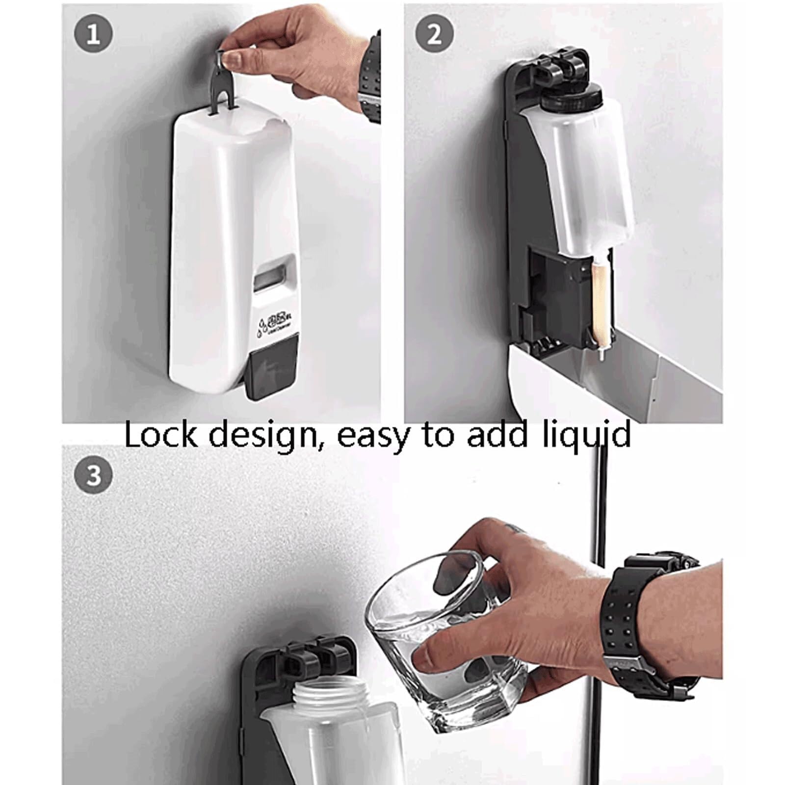 Dispensador Jabon Baño Ducha Dispensador De Jabón Líquido Dosificador Champu(400ml)
