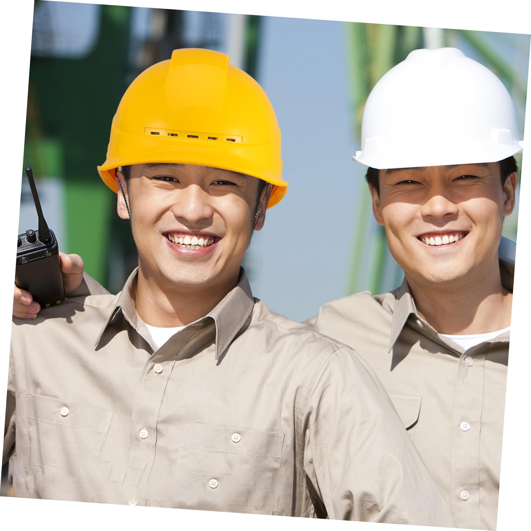 VILLCASE Cascos De Seguridad para Hombre Casco De Construcción Ventilación Cubierta De Trabajador Protección Gorra Ajustada Protección contra Golpes Reflectante Refrigeración