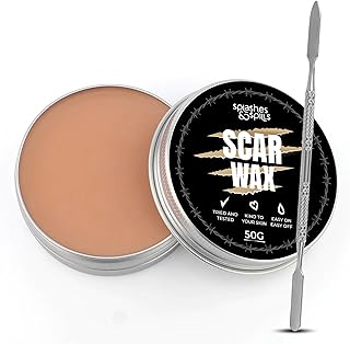 Professional Grade Scar Wax - SFX Makeup Kit for Halloween Prosthetics, Cosplay and Theatre Productions - Cruelty-Free & Vegan-Friendly Fake Scar Special Effects Makeup - 50g - Splashes & Spills