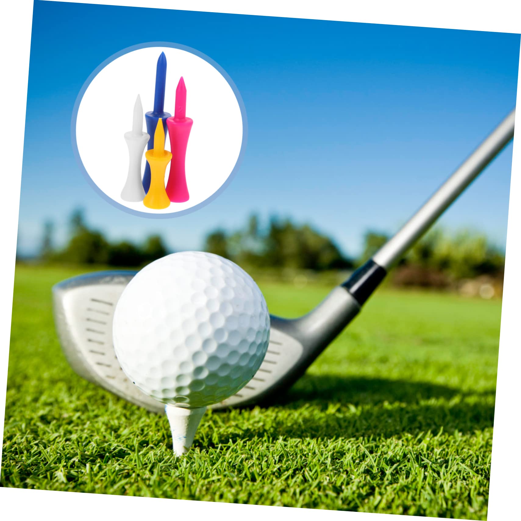 ibasenice Kunststoff Golf Tees Halter Robuste Golfer Zubehör Für Indoor Outdoor Training Verschleißfest Farbvariationen Optimale Schusskraft Abnutzung