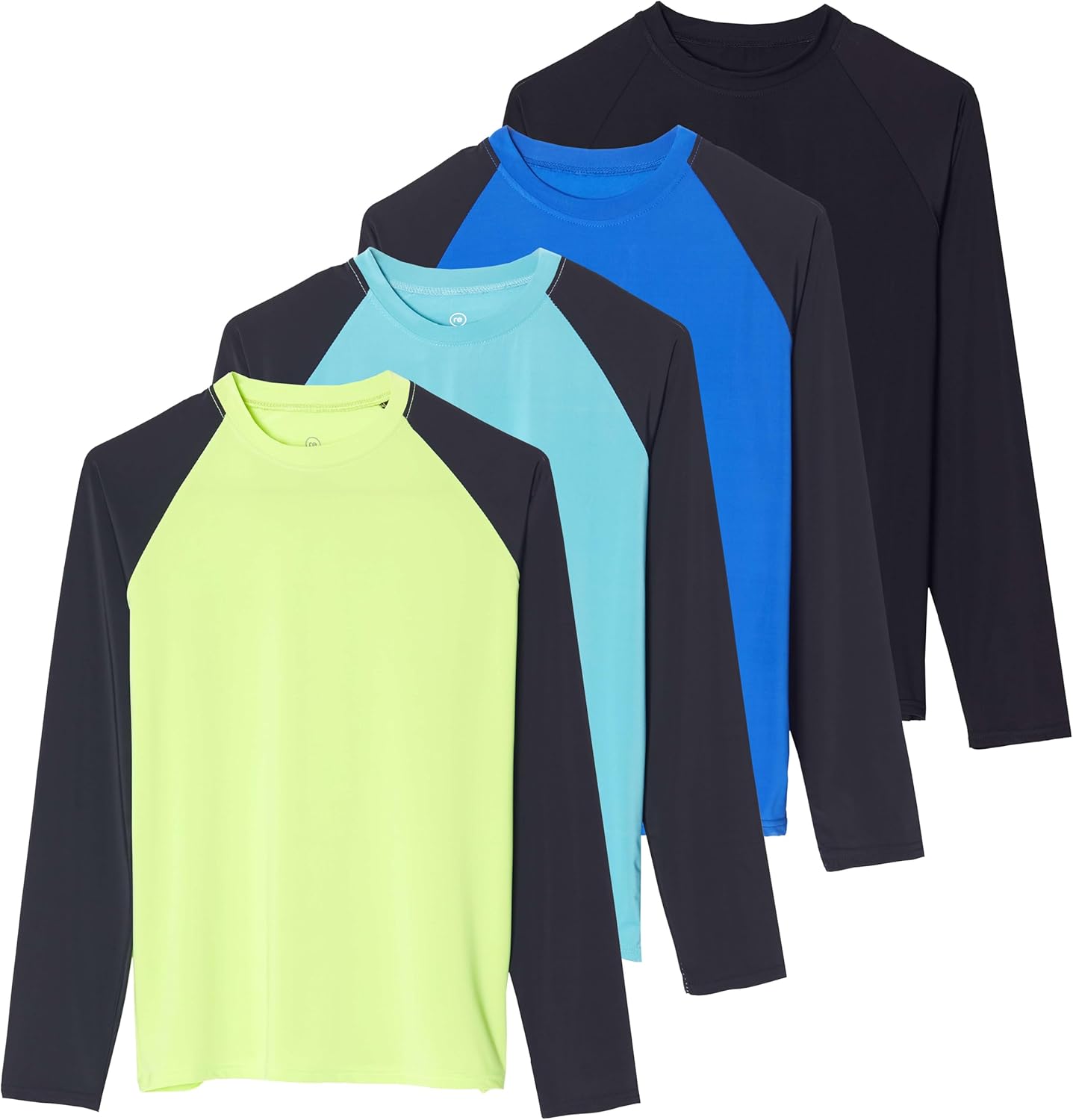 Real Essentials 4 Pack: Women's Rash Guard Sun Shirts – Long Sleeve & 1/4 Zip UPF 50+ Quick Dry UV Protection Tops (Plus)