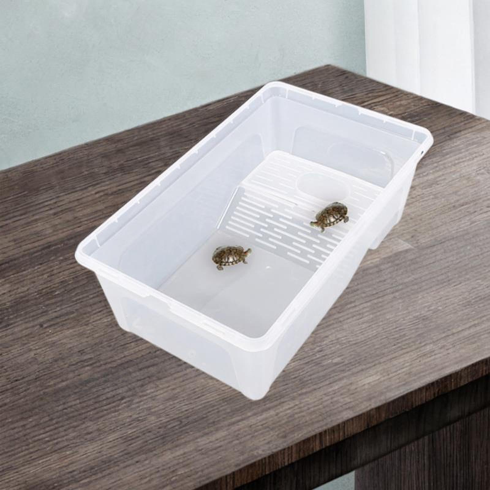 Generic Terrario per Tartarughe, Habitat per Rettili, Facile Da Pulire, Area di Incubazione, Scatola per Rettili, Contenitore Espositivo per Rane, XL
