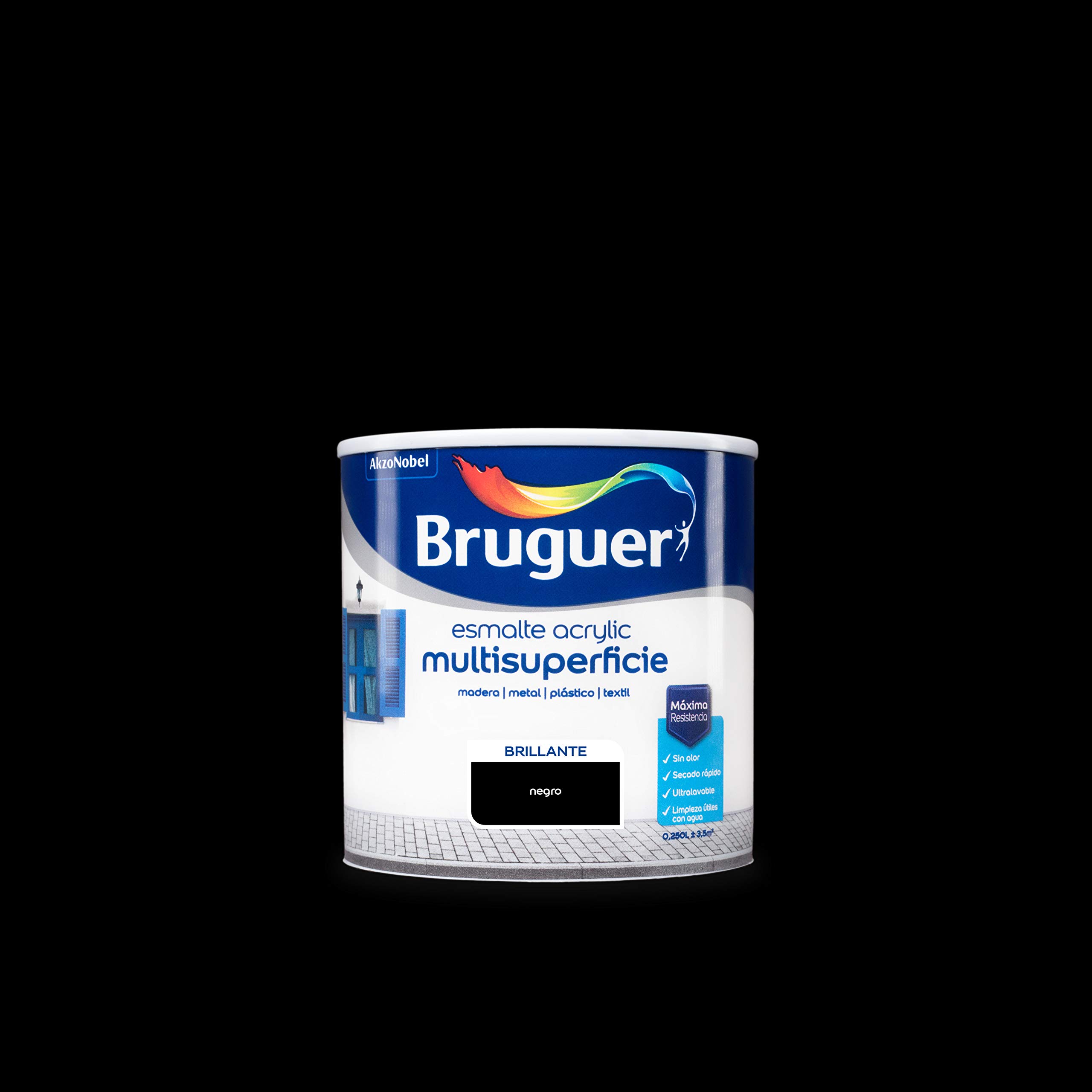 Bruguer Acrylic Multisuperficie Esmalte al agua Satinado - Pintura 750 mL, Blanco Permanente — view 55