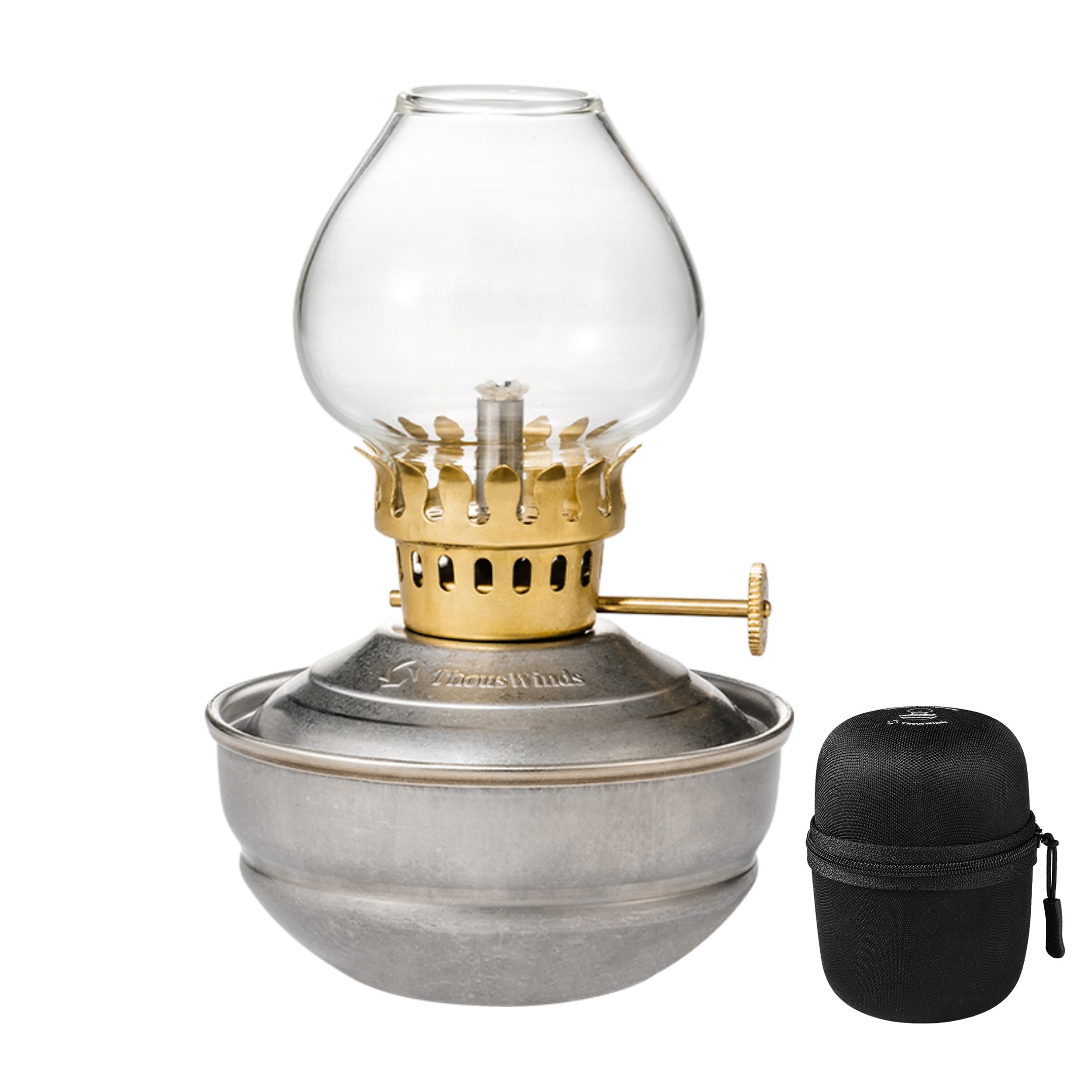 Thous Winds Luminara Mini Oil Lamp, Outdoor Paraffin Oil Lantern, Windproof Light for Outdoor Camping Garden Home Decor, with Storage Case