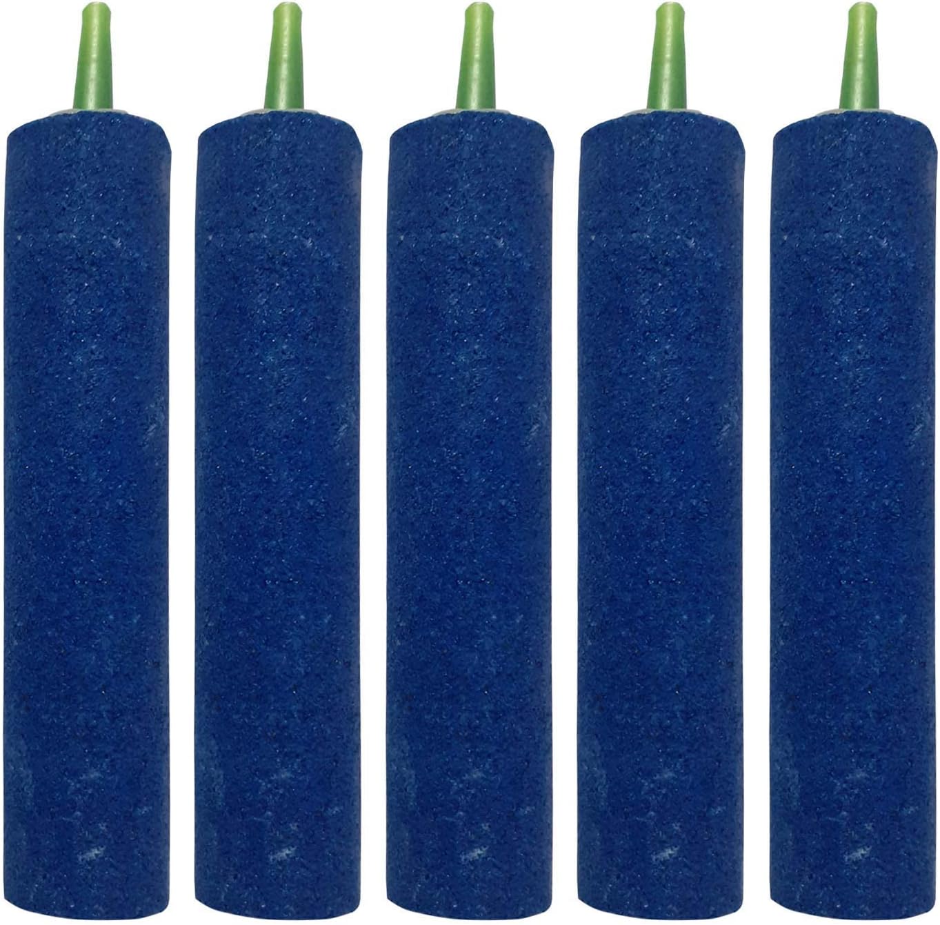 Shiv 4"x1.5" Large Air Stone with Plastic Nozzle for Biofloc Fish Farming Tank, Aquarium Healthy Environment Increase Oxygen (Pack of 5).