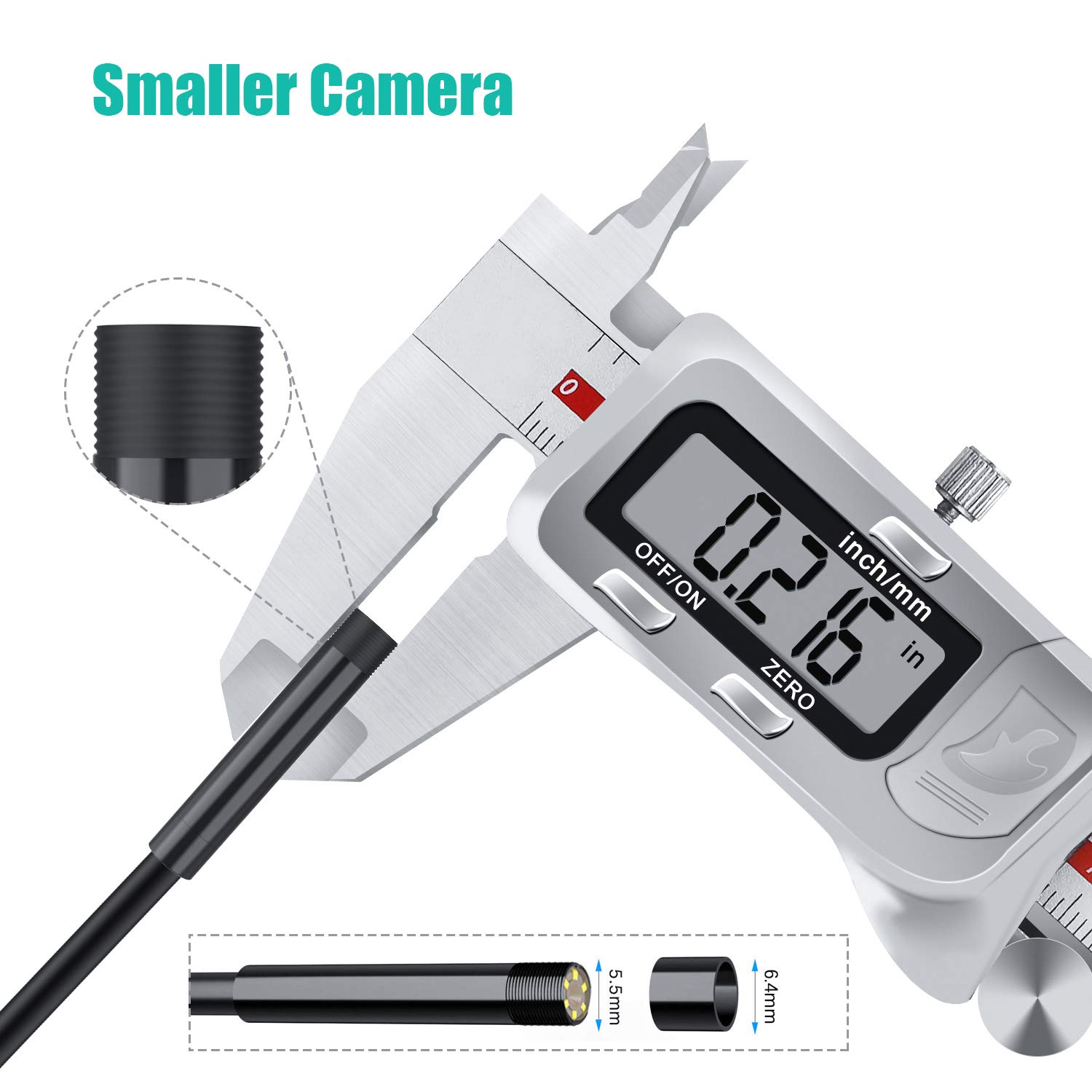 Crazy Clearance Wireless Endoscope Camera, LIMINK 32.8Ft Plumbing Sewer Drain Pipe Inspection Camera,1080P Video WiFi Borescope with IP67 Waterproof Semi Rigid Snake Camera Cable for Android & iOS, iPhone, Tablet