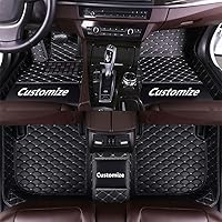 Vista 18 de Tapetes de auto personalizados, revestimientos de cuero de cobertura total para la mayoría de vehículos (negro y rojo)