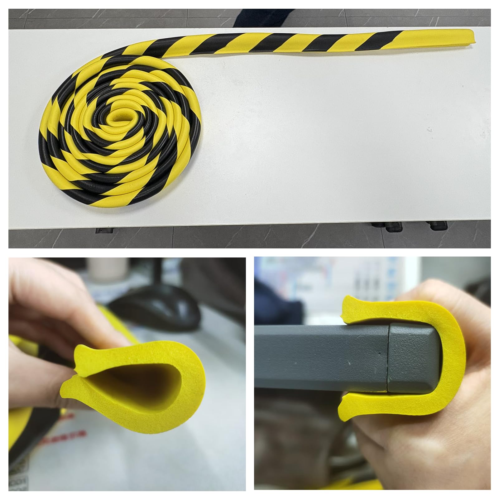 Sharp Edge Protective Padding Snapklik.com : Edge Protector, 196.9in/5m High Visibility Safety Foam ...