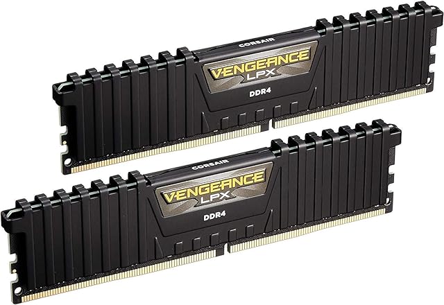 Corsair CMK16GX4M2B3000C15 Vengeance LPX 16 GB (2 x 8 GB) DDR4 3000 MHz C15 XMP 2.0 High Performance Desktop Memory Kit, Black