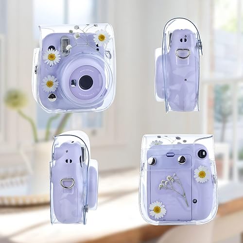 Miniatura 4 de Mini11 Case, Clear Case for Instant Mini 1211988+40 Instant Camera Dry Flower PVC Case Cover