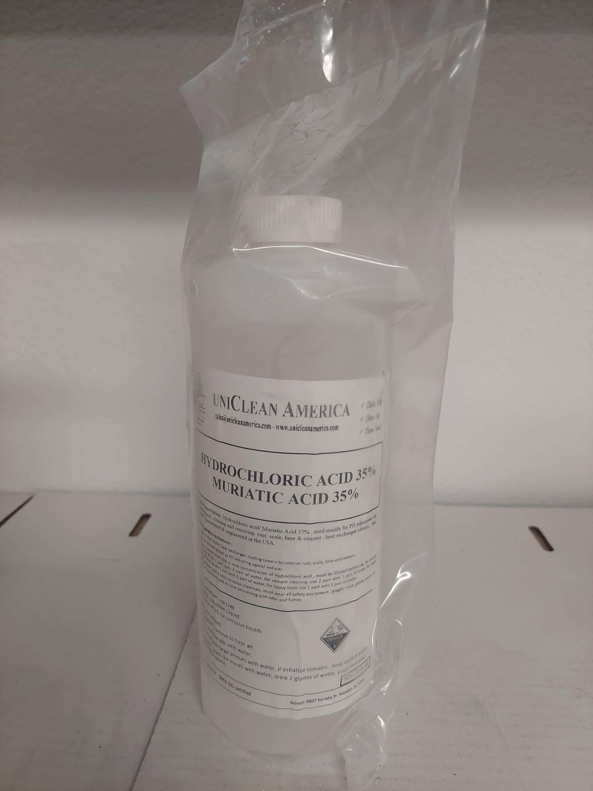 Muriatic Acid/Hydrochloric Acid (32oz, 35%)