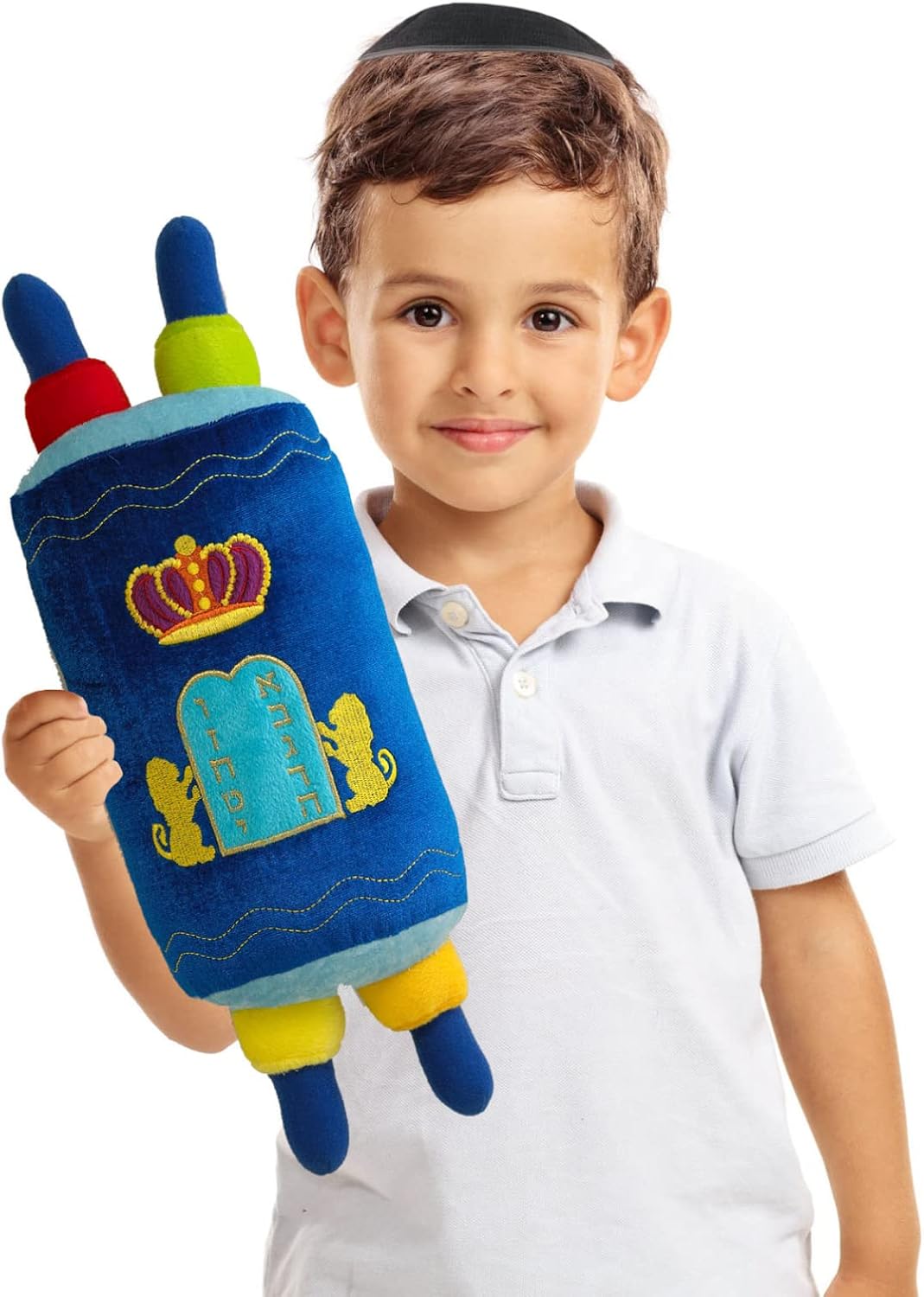 Rite Lite My Soft Torah Plush Toy Shabbat Gifts Educational Judaica Shabbos Hebrew Simchat Jewish Gifts Fun & Educational Party Favors | Ideal for Play, Learning, & Celebrating Jewish Traditions 16"H