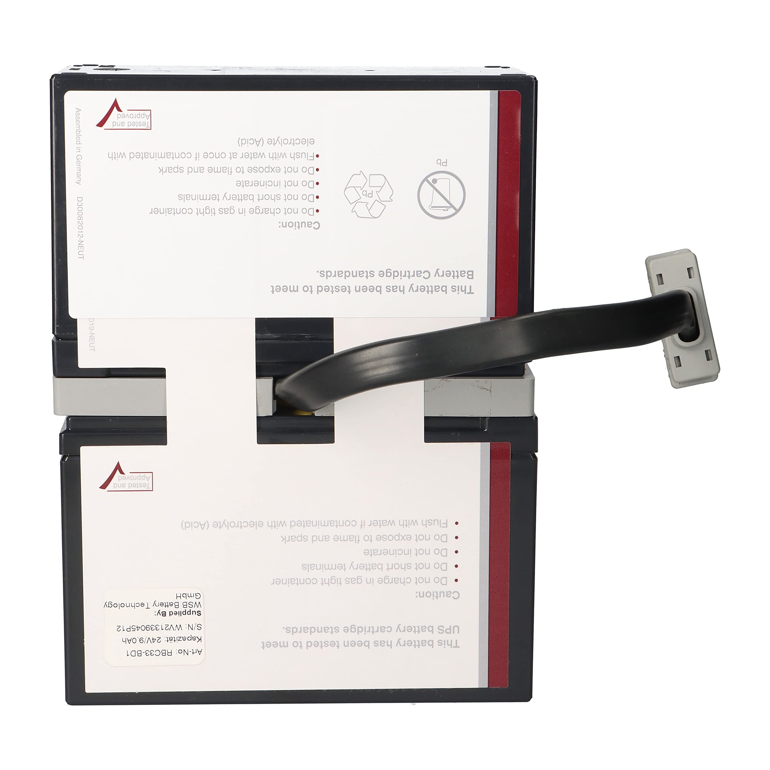 Batería compatible con APC Smart UPS SC 1000 y APC Back UPS RS 1500 RBC33 RBC 33