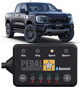 PEDAL COMMANDER for Ford Ranger 2012+ Throttle Response Controller - 4 Driving Modes, Plug and Play On-Road & Off-Road Throttle Controller Performance Upgrades, Ranger Accessories
