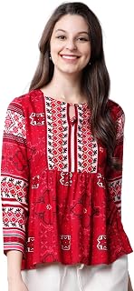 Vishudh Women's Elegant Top | Soft & Breathable Fabric | Perfect for Casual & Chic Outfits Price In India