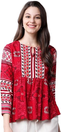 Vishudh Women's Elegant Top | Soft & Breathable Fabric | Perfect for Casual & Chic Outfits